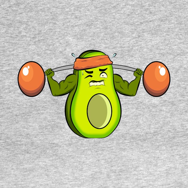 gym avocado fitness funny by the house of parodies